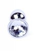 Korek analny z diamentem Jewellery Silver PLUG- Clear